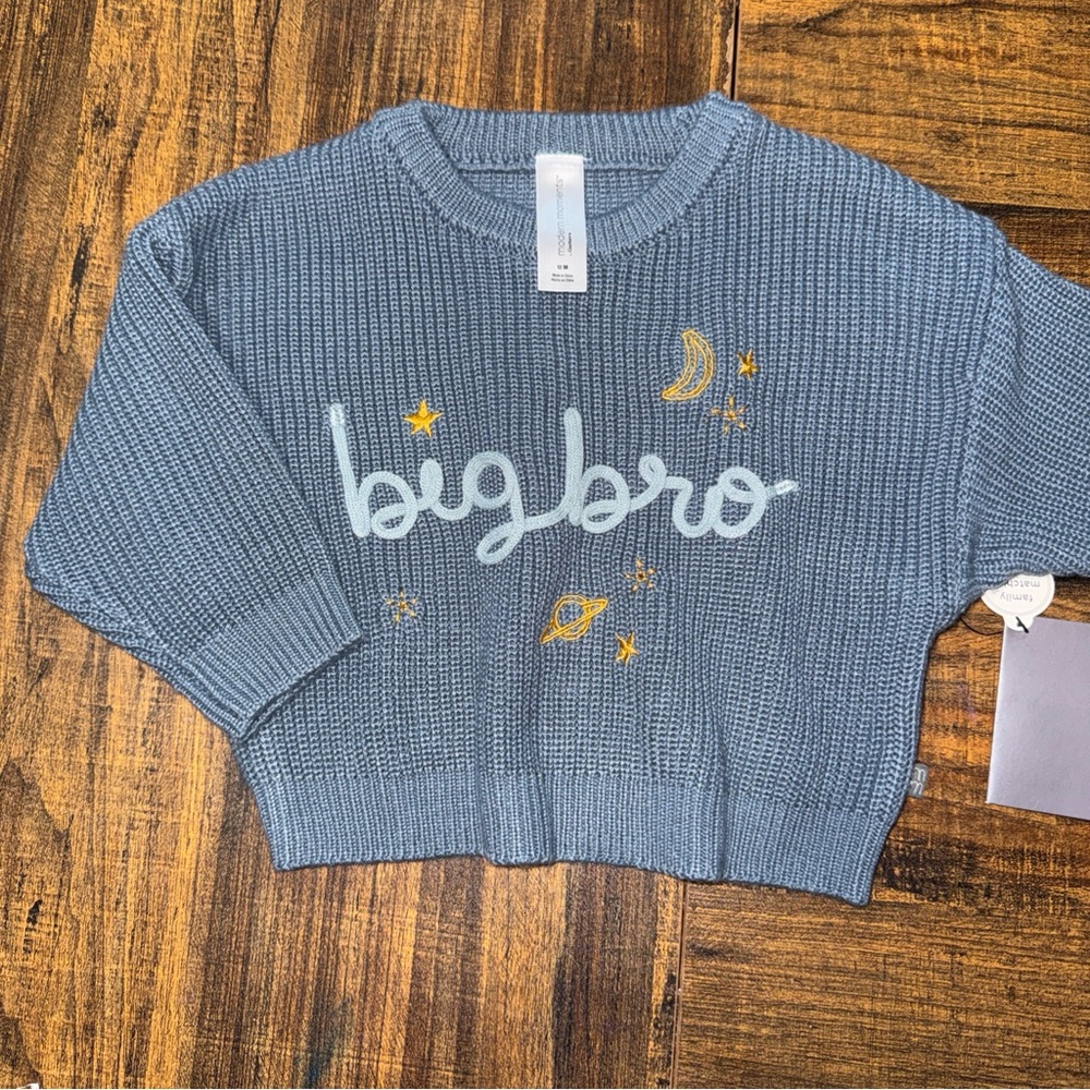 Gerber Light Blue Knit Baby Sweater